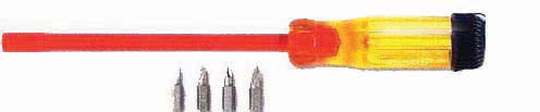 S2742614  MAGNETIC BIT TIP SCREWDRIVER WITH 3/16"; 1/4"; #1; #2