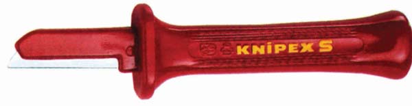 INSULATED BLADE BACK CABLE KNIFE 7"; 2" BLADE  - KN9854  