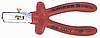 KN1107  Wire Stripper 6-1/4"; incorporates set screw for precise setting of wire diameter size; one-